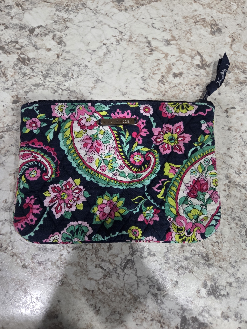 Vera Bradley Petal Paisley & Night And Day Coin Purse Zip Closure